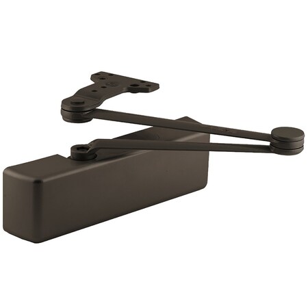 Lcn Grade 1 Surface Door Closer, Cush Arm, Push Side Mounting, Delayed Action, 110 Degree Swing, Adjusta 4041DEL-CUSH 695 SRI